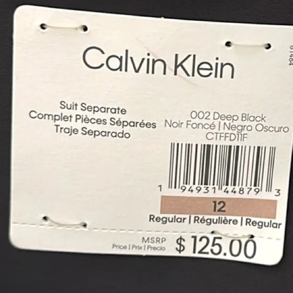 NWT- Calvin Klein Boys US 12 Classic Black Sport Coat
